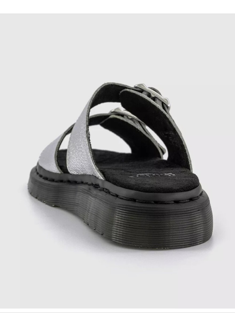 Dr. Martens Metallic Silver Double-Strap Josef Sandals - Picture 4 of 9